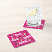 The Muses - You Got This Girl Square Paper Coaster Kartonnen Onderzetters (Insitu)
