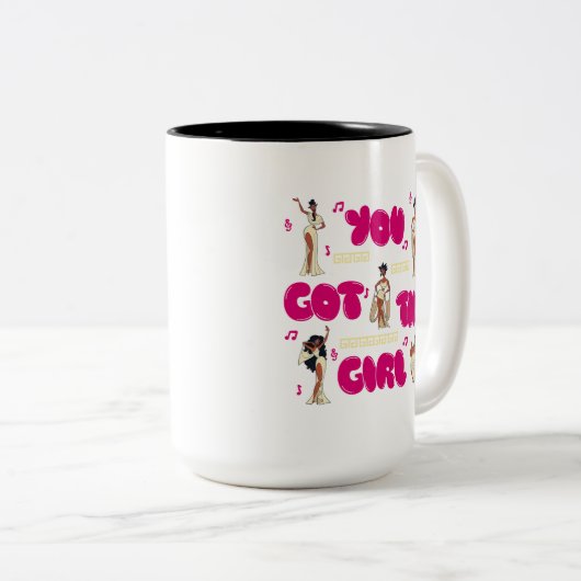 The Muses - You Got This Girl Two-Tone Coffee Mug Tweekleurige Koffiemok (Voorkant rechts)