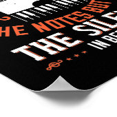 The Music Is Not In The Notes Poster (Hoek)