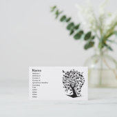 The_Music_Tree Visitekaartje (Staand voorkant)