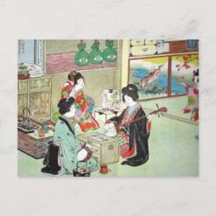 The Musicians - Devoirs Japans Collectie Briefkaart