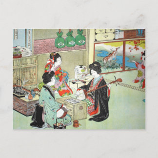 The Musicians - Devoirs Japans Collectie Briefkaart