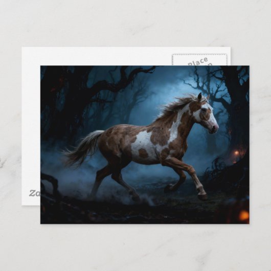 The Mustang in the Haunted Forest Briefkaart (Voorkant / Achterkant)