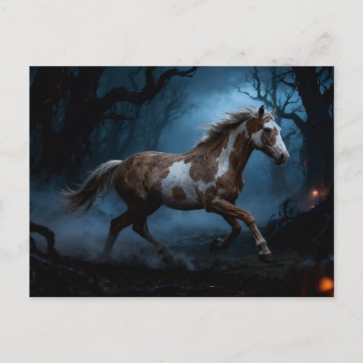 The Mustang in the Haunted Forest Briefkaart (Voorkant)
