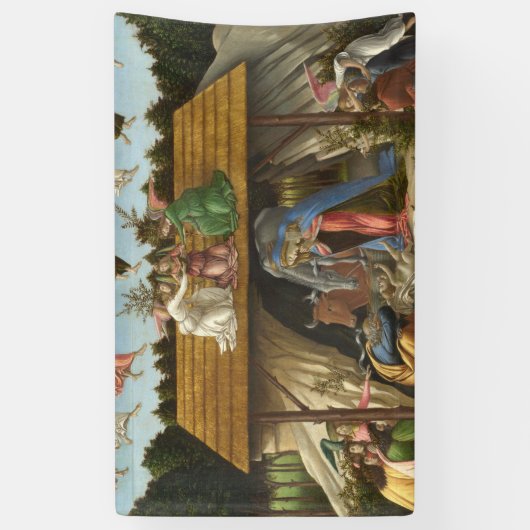 The Mystical Nativity By Sandro Botticelli Spandoek (Verticaal)
