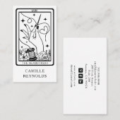 The Mystical Seamstress Tailor Tarot Business Card Visitekaartje (Voorkant / Achterkant)