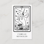 The Mystical Seamstress Tailor Tarot Business Card Visitekaartje (Voorkant)