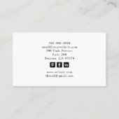 The Mystical Seamstress Tailor Tarot Business Card Visitekaartje (Achterkant)