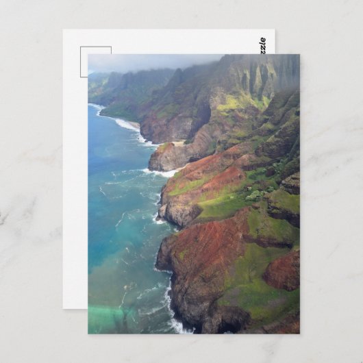 The Na Pali Coast - Island of Kauai, Hawaii Briefkaart (Voorkant / Achterkant)