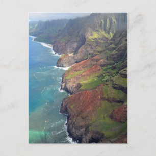 The Na Pali Coast - Island of Kauai, Hawaii Briefkaart