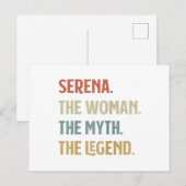The Name Is Serena The Woman The Myth And The Lege Briefkaart (Voorkant / Achterkant)