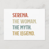 The Name Is Serena The Woman The Myth And The Lege Briefkaart (Voorkant)