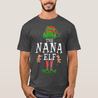 The Nana Elf Group Matching Family Kerstmis Grand T-shirt