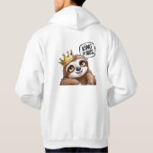 The Nap King - Een stijlvolle luiaard Hoodie (Achterkant)