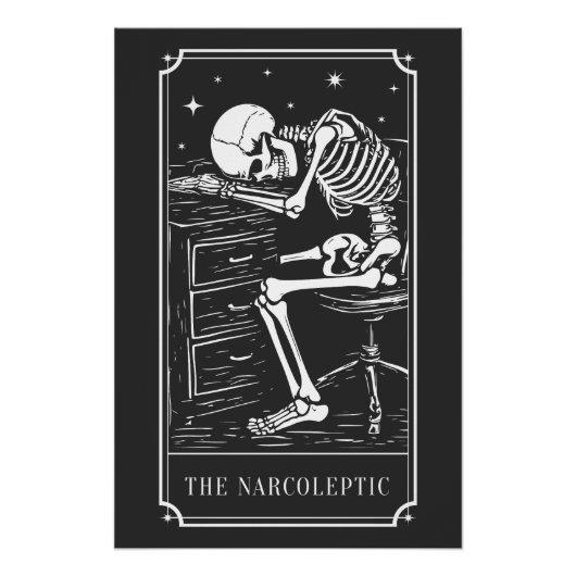The Narcoleptic Tarot Card Narcolepsy Awareness Perfect Poster (Voorkant)