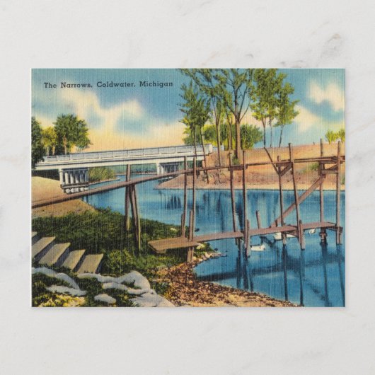 The Narrows, Coldwater, Michigan Briefkaart (Voorkant)