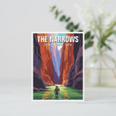 The Narrows in Zion National Park Utah Briefkaart (Staand voorkant)