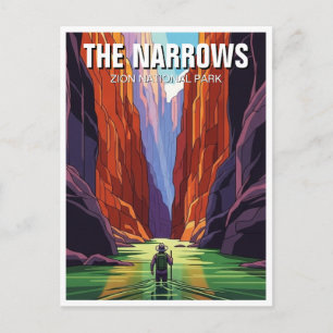 The Narrows in Zion National Park Utah Briefkaart