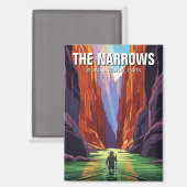 The Narrows in Zion National Park Utah Magneet (Voorkant / Achterkant)