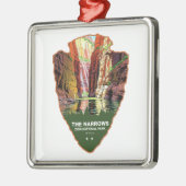 The Narrows Zion National Park Arrowhead Metalen Ornament (Links)