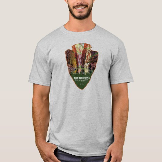 The Narrows Zion National Park Arrowhead T-shirt (Voorkant)