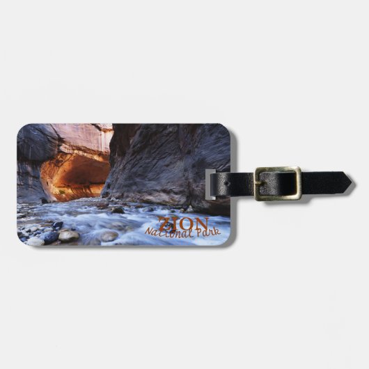 The Narrows, Zion National Park Custom Bagagelabel (Voorkant horizontaal)