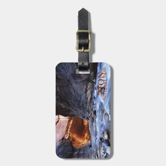 The Narrows, Zion National Park Custom Bagagelabel (Voorkant verticaal)