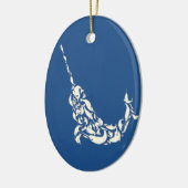 The Narwhal of Narwhals Keramisch Ornament (Links)