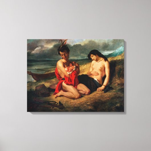 The Natchez, c.1823-35 Canvas Afdruk (Voorkant)