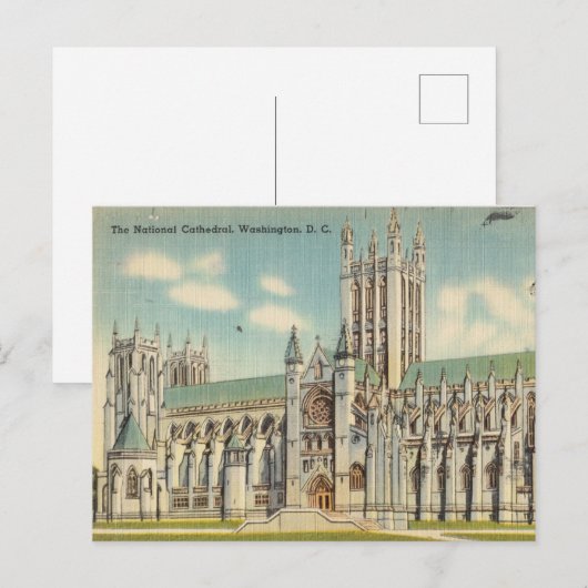 The National Cathedral, Washington D.C. Briefkaart (Voorkant / Achterkant)
