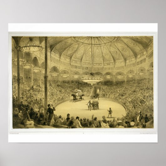 The National Circus, gepubliceerd door Auguste Bry Poster (Voorkant)