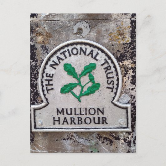 The National Trust - Mullion Harbour in Cornwall Briefkaart (Voorkant)