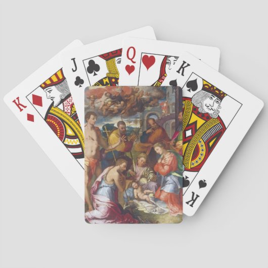 The Natitivity, 1534 (olie op het paneel) Pokerkaarten (Achterkant)