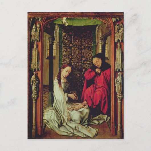 The Natitivity, left wing of a triptych, c.1496 Briefkaart (Voorkant)