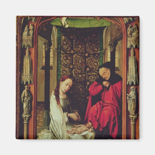 The Natitivity, left wing of a triptych, c.1496 Magneet (Voorkant)
