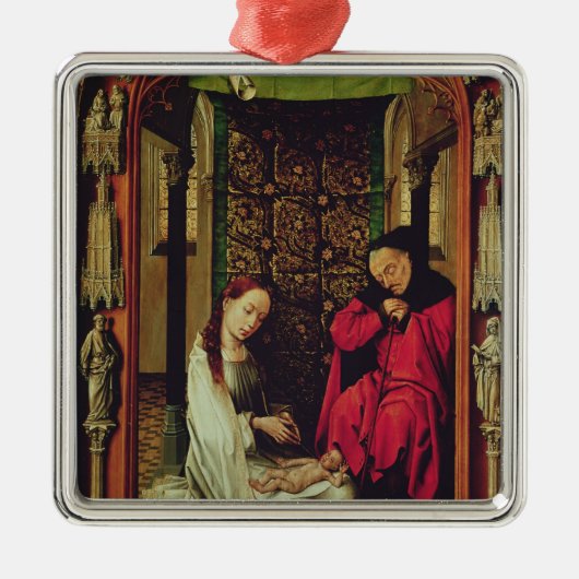 The Natitivity, left wing of a triptych, c.1496 Metalen Ornament (Voorkant)