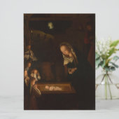 The Nativity at Night (Birth of Jesus, Christmas) Kaart (Staand voorkant)