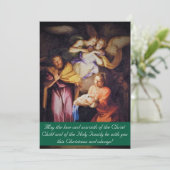 The Nativity Christmas Photo Feestdagenkaart (Staand voorkant)