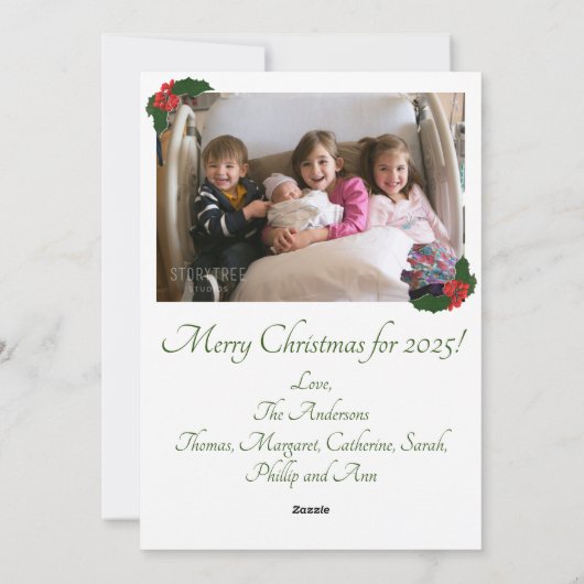 The Nativity Christmas Photo Feestdagenkaart (Achterkant)