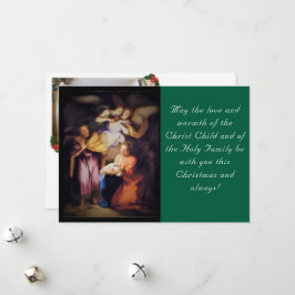 The Nativity Christmas Photo Feestdagenkaart