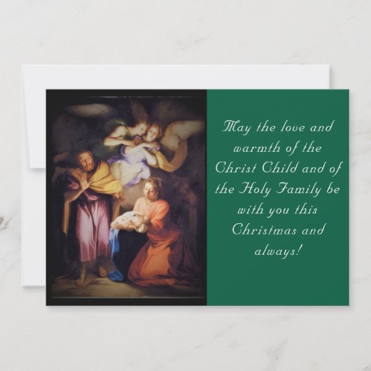 The Nativity Christmas Photo Feestdagenkaart (Voorkant)