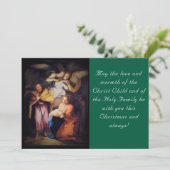The Nativity Christmas Photo Feestdagenkaart (Staand voorkant)