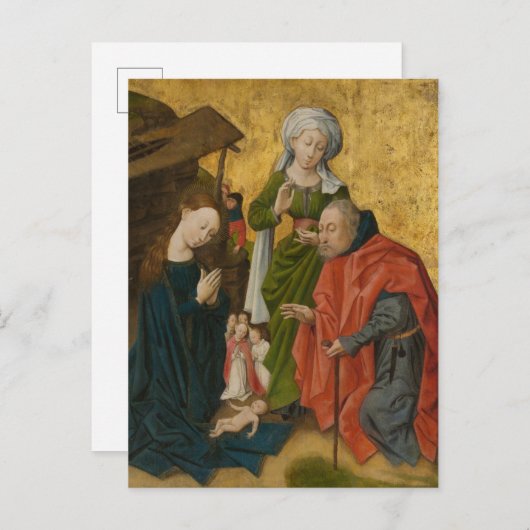 The Nativity, circa 1460 Briefkaart (Voorkant / Achterkant)