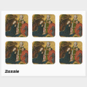 The Nativity, circa 1460 Vierkante Sticker (Vel)