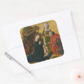 The Nativity, circa 1460 Vierkante Sticker (Envelop)