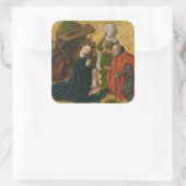 The Nativity, circa 1460 Vierkante Sticker (Tas)