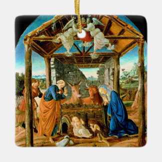 The Nativity, famous painting by Sandro Botticelli Keramisch Ornament