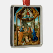 The Nativity, famous painting by Sandro Botticelli Metalen Ornament (Rechts)