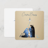 The Nativity of Baby Jesus Christmas Greetings Feestdagenkaart (Voorkant / Achterkant)