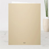 The Nativity of Baby Jesus Christmas Greetings Kaart (Achterkant)